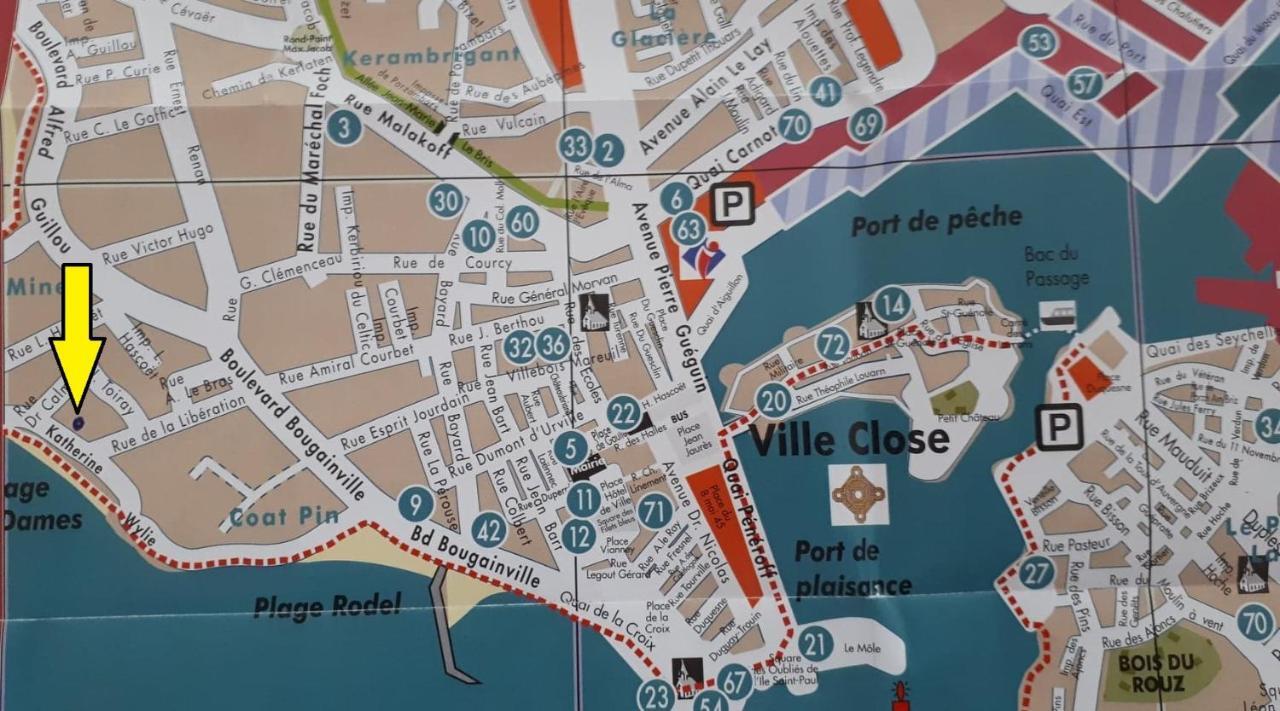 Studio Face A La Mer Concarneau Exteriör bild